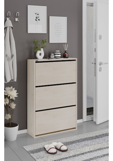 Ceha 3'lü Düşer Kapaklı Ahşap Ayakkabılık - Düz Akçaağaç A.AYK-3/D.AKÇAAĞAÇ Ceha 3'lü Düşer Kapaklı Ahşap Ayakkabılık - Düz Akçaağaç A.AYK-3/D.AKÇAAĞAÇ