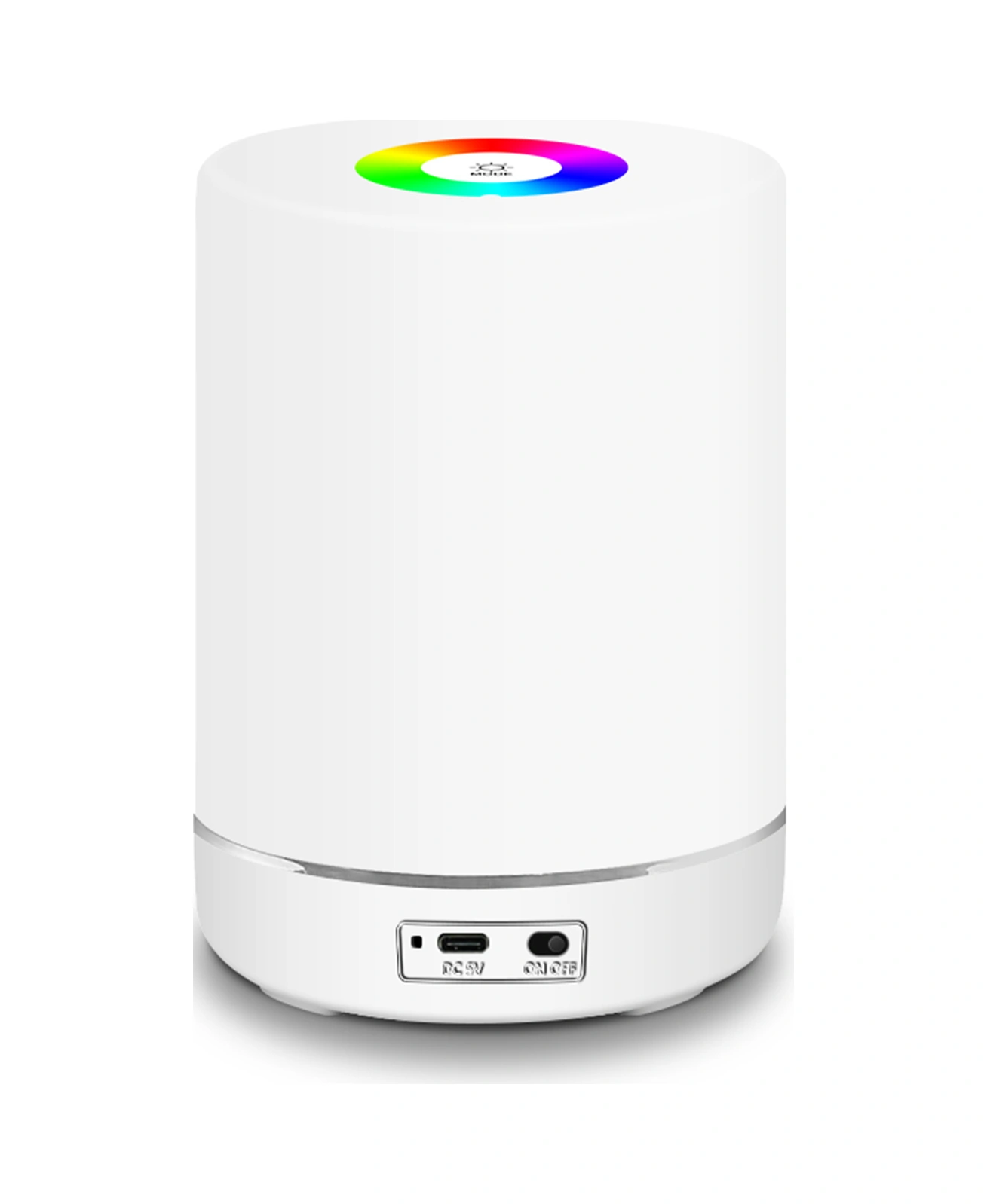 Geeroyoo Dokunmatik Kontrol 3 Parlaklık Ayarı Renkli Ambiyans Lamba, Yumuşak Işık Göz Koruyucu Led Gece Lambası Beyaz