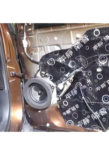 Flybuy 2 Adet Araba Ses Yalıtım Hoparlörü, 19.5x14.3cm, Ses Geçirmez Pamuk, Kendinden Yapışkanlı