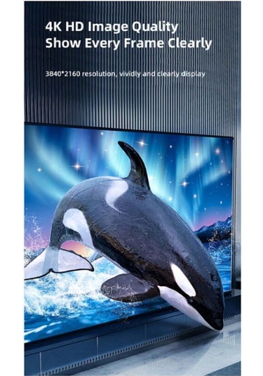 Usams Sj529 Hdmı To Hdmı 2.0 Kablo 4k Hd Örgü Altın Uç Siyah 3mt