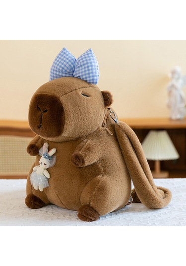 Suntek Capybara Sırt Çantası Günlük Sevimli Omuz Mavi Yay