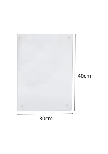 Fastbuy Şeffaf Akrilik Kesme Tahtası, 40x30cm, Kaymaz Matlı, Uzun Ömürlü, Profesyonel Ve Ev Kullanımı İçin Diğer
