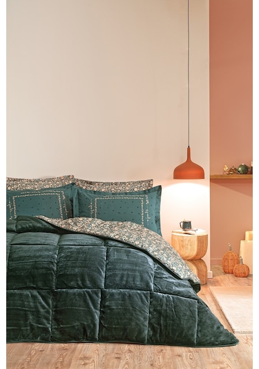 Puffy Lela Tek Kişilik Threefy Uyku Seti - Yeşil