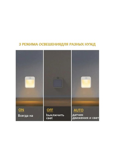 Geeroyoo Hareket Sensörlü Led Gece Lambası - Otomatik Açma/kapama, Ayarlanabilir Parlaklık, Enerji Tasarruflu Diğer