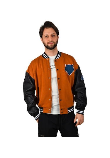 Deepsea Erkek Taba Kolej Yaka Mont 2304771 Taba