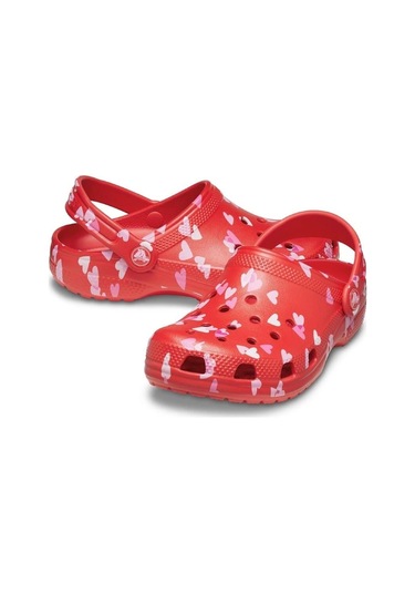 Crocs 209755-6zr Classıc Vday Clog Çocuk Terlik Sandalet Kırmızı