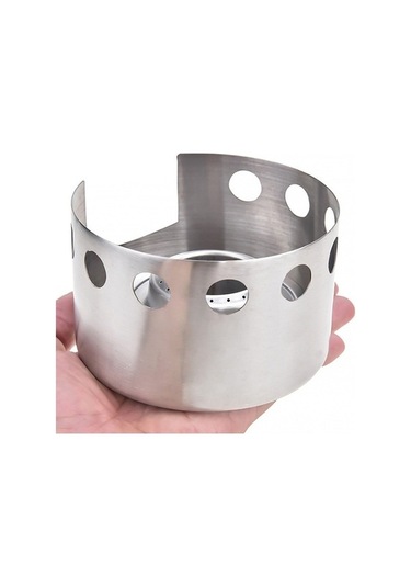 Wondernest Açık Piknik Sobası Paslanmaz Çelik Taşınabilir Mini Alkol Sobası Kapaklı Renkli Seçenekli Çok Renkli