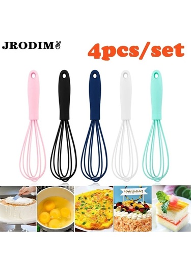 Soulader 6 Inç Silikon Çırpma Teli Manuel Yumurta Çırpıcı Süt Köpürtücü Kaymayan Dip Ve Kolay Temizlenen Yüzeyi İle Pratik Mutfak Aleti Pişirme Ve Fırın İçin Ideal Diğer