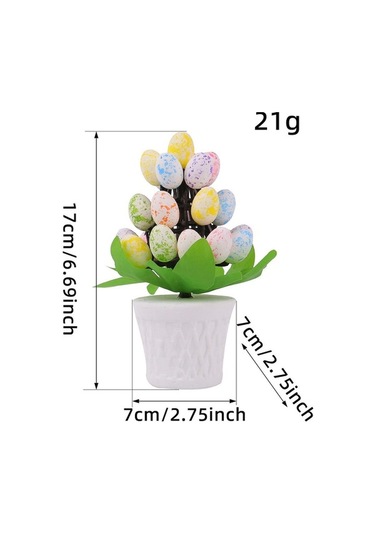 Pazly Yumurtaları Yapay Suntek Renkli-noktalar Paskalya Odalar Bonsai Yu