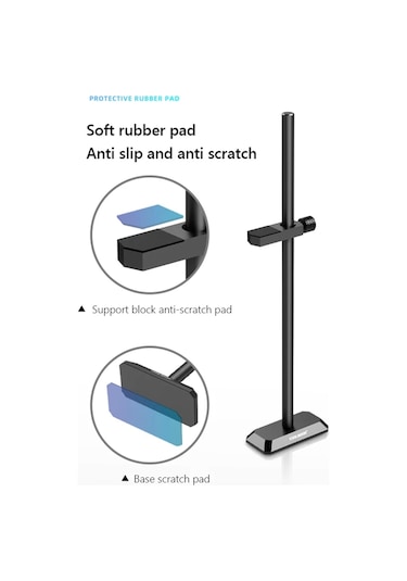 Sones Coolmoon Gh195 Masaüstü Bilgisayar Dikey Monte Edilen Grafik Kartı Koruma Rafı Metal Çubuk Manyetik Destek Braketi, Renk: Gümüş