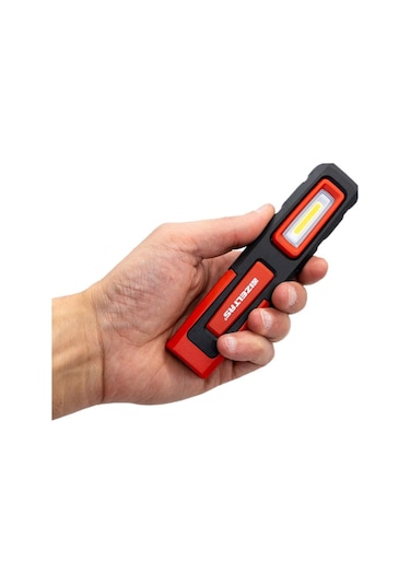 İzeltaş Cob Led Şarjlı Küçük Boy Çalışma Lambası 200 Lm Kırmızı - Siyah