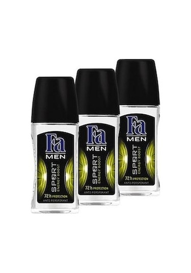 Fa Men Sport Energy Boost Erkek Roll-On Deodorant 50 ML x 3
