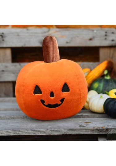 Suntek Balkabağı Yastık Sevimli Tatil Dekorasyonu Peluş 40cm-çap