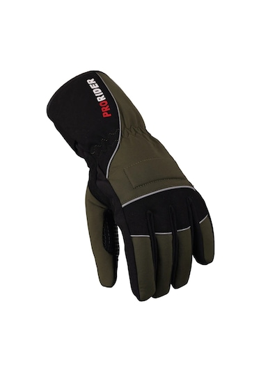 Motosiklet Kışlık Soft Eldiven Hafif Rahat Kumaş Telefon Dokunmatik Motor Eldiveni Haki Yeşil