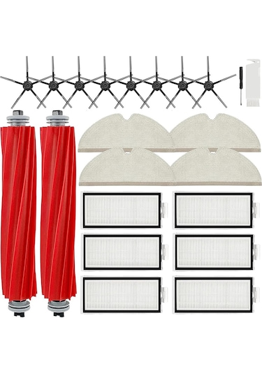 Sointeresting Roborock Q7 Q7+ Q7 Max Q7 Max+ Elektrikli Süpürge Yedek Parçaları Ana Fırça Hepa Filtre Yan Fırça Paspas Bezi