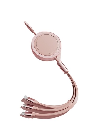 Cbtx 3in1 Type-c - Lightning - Micro Usb 66 W Geri Çekilebilir Veri Şarj Kablosu  -