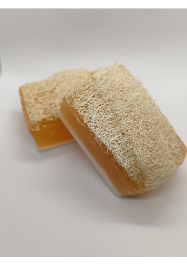 Doğal Kabak Lifli Ballı Keçi Sütlü Sabun2'li