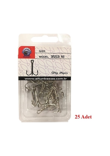 Dft 3553 3lü Olta İğnesi No:01 25adet
