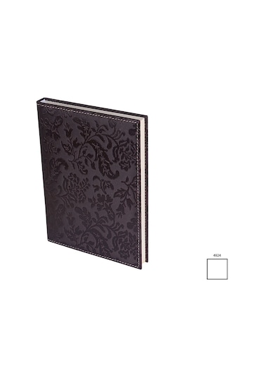 Deri Kapak Defter Ajanda Tarihsiz Düz 17X24 Cm Kahve N11.3512