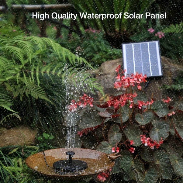 Willowhaven Güneş Enerjili 2 5w Şarjsız Su Çeşmesi Kuş Banyoları Bahçeler Havuzlar İçin Yüzer Tasarım