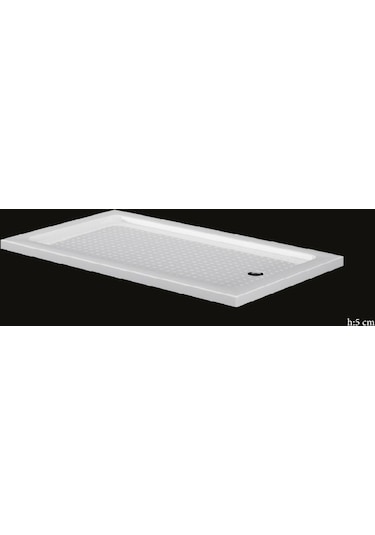 Alika - Dikdörtgen Flat Duş Teknesi H 5 80X100 Dikdörtgen Flat Duş Teknesi