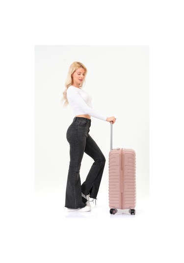 Keo-plus Pudra Orta Boy Silikon Kırılmaz Pp Valiz Siyah