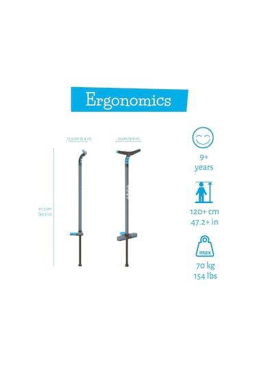 Chillafish Poogi Pogo Stick Zıplama Çubuğu Mavi Genç