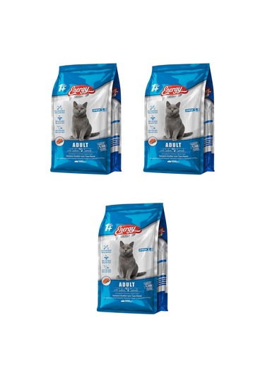 Energy Somonlu Yetişkin Kedi Maması 3 x 500 G