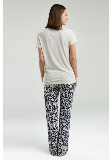 Pierre Cardin Kadın Krem Pijama Takımı Pc8973-s-v1 Krem