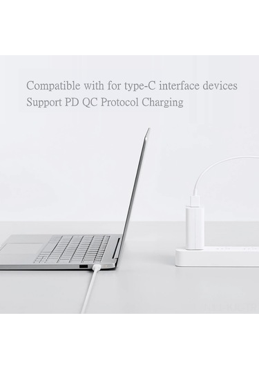 Gajeena Xiaomi 6a Hızlı Şarj Ve Veri Kablosu, Beyaz Tpe, 1m, Usb-a'dan Usb-c'ye, Xiaomi/samsung Uyumlu