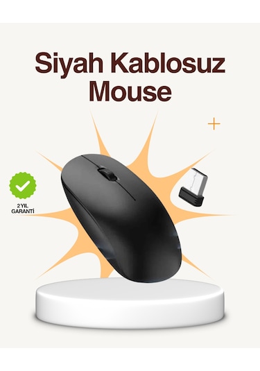 Kablosuz Sessiz Mouse Ayarlanabilir Dpı Ve Usb Bağlantılı Standart