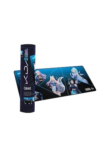 Logitech G840 Kda Oyun Klavyesi Mouse Pad Masa Matı
