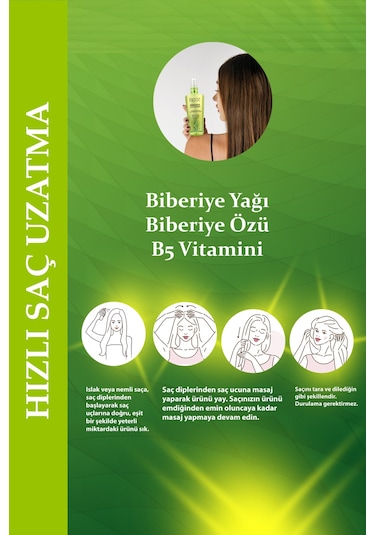 Beuz Hızlı ve Sağlıklı Saç Uzatma Etkili Biberiye Saç Toniği 200 ML