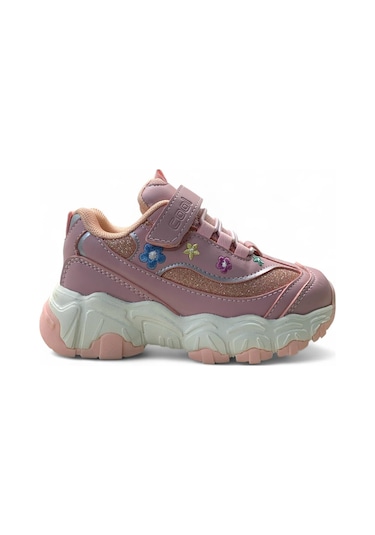 Cool Bella Kız Çocuk Okul Öncesi Rahat Sneaker Pudra