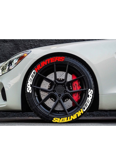 Speedhunters Çift Renk Lastik Yazısı Yeni Model - Motor Ve Araçlar Için Lastik Yazıları