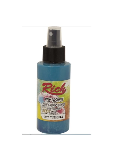 Spray Kumaş Boyası Turkuaz Çok Renkli