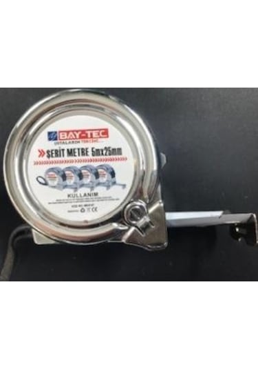Bay-Tec Mk4147 5Mt 25MM Krom Şerit Metre