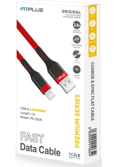 Fitplus Premium Ps-302 Lightning Data/Şarj Kablosu 2.4A 1Mt (521350864)