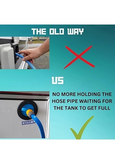 Cloudstore 1 Adet Rv Su Giriş Hortumu Bağlantılı Conta Kapak - Sızdırmaz Tank Dolum Aparatı