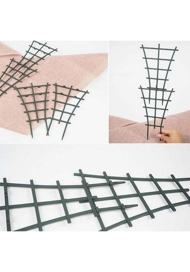 Qingmipy 2 Adet Yeşil Plastik Bitki Tutucu, Tomat Ve Tırmanan Sebzeler İçin, Bahçe Ve Sokağa Uygun, Montajsız Kullanım