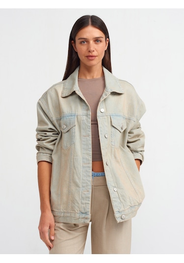 Dilvin Oversize Tint Yıkama Denim Mont Tint