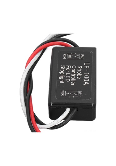 Vkemall Motorlu Araçlar İçin Led Fren Lambası Strobe Kontrolcü - 4 Sürekli +4 Yavaş Flash Fonksiyonu, Abs Malzeme, 9-16v Geniş Voltaj Aralığı