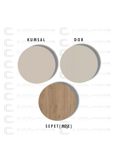 Marin Tv Ünitesi 180 Cm - Orta Sehpa Seti Çizgi Desenli, Set