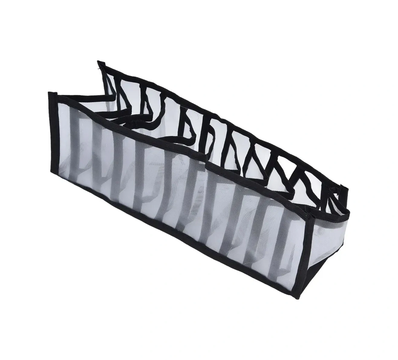 Kosona Siyah Çok Amaçlı Çekmecelik Depolama Kutusu - Nylon Malzeme, Katlanabilir, 33x16x40 Cm - Giyim, Çeyiz, Kozmetik İçin Tidy Organizer Siyah