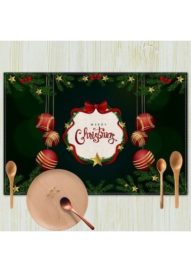 Ankatek Xıxun Ülkesi Tarzı Retro Placemat Placemat Noel Mat Masa Keten Batı Avrupa Anti-kirli Amerika 1 Fr Çok Renkli Çok Renkli