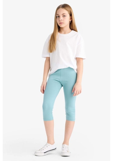 Defacto Kız Çocuk Midi Tayt B5656a825smgn1209 Yeşil