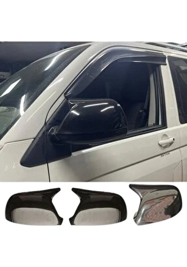 Volkswagen Transporter Yarasa Ayna Kapağı Batman Parlak Siyah Piano Black