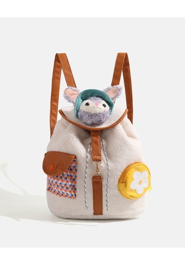 Charhp&kejnt Resmi Otantik Sevimli Stil Duffy Ayı Sırt Çantası Sırt Çantası 2024 Yeni Kız Öğrenci Okul Çantası Beyaz