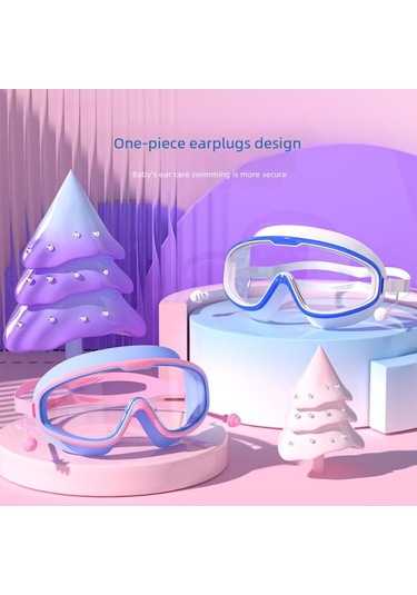 Yetişkin Ürünleri Buğu Önleyici Birleşik Kulak Tıkacı Silikon Çocuk Yüzme Gözlüğü Pembe Beyaz Kese Yetişkin Çok Renkli