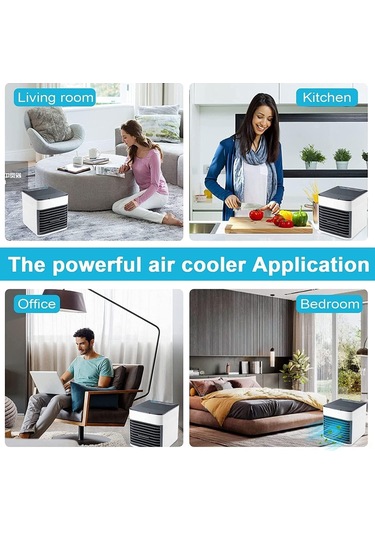 Tenfowee Küçük Boylu 3 Hızlı Kişisel Soğutucu: Fan + Nemlendirici + Hava Temizleyici 3'ü Bir Arada Usb Beslemeli Mini Klima